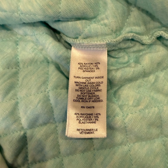 Vineyard Vines Women's Quilted Dreamcloth Shep Shirt Mint Blue - Small - Picture 6 of 7